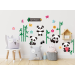 Kit Adesivo de Parede - Urso Panda