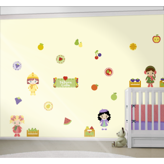 Kit Adesivo de Parede - Frutinha