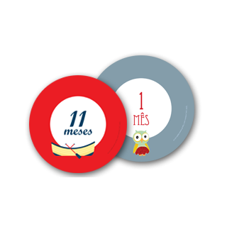 Etiquetas Bebê Mês a Mês Tradicionais